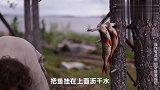 荒野流浪者用木棍做架，草皮做墙，建造荒野小屋，用来防御寒冷