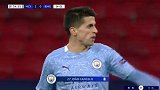 第55分钟曼城球员坎塞洛黄牌