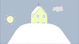 暴雪天猪爸出门，回来都看不到猪爸，成了个雪人了