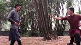 洪拳的姿势摆的倒是挺不错的，是不是有点虚张声势了