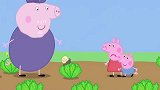 小猪佩奇：佩奇不认识蜗牛，在蔬菜上看到它，大喊着那是怪兽
