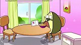 牛油果动画：牛油果先生把家里弄得乱七八糟，牛油果夫人很生气！