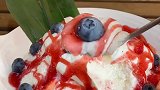 莓莓雪花冰雪花机雪花冰甜品