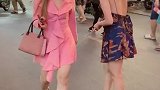 越南美女走秀似的走路