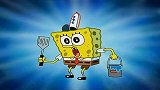 海绵宝宝：海绵宝宝眼睛真灵活，转向不同方向，一个顺时一个逆时