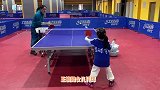 下个奥运冠军岁笑笑球技太惊艳，大满贯妈妈王楠亲自陪练