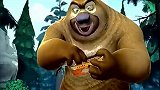 熊出没：让你们贪吃！怎么样？吃鱼都卡鱼刺了吧~看看他们怎么弄