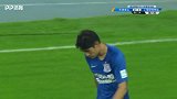 申花反击高球传身后 毕津浩1v1小角度偷袭划门而过