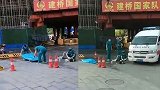 飞来横祸！河南信阳施工现场钢筋掉落 致1死1伤
