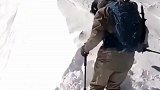 高山滑雪太震撼，雪崩再快，追不上这些人