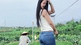 茶山阿妹采茶忙，天生一副俏模样