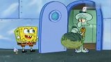 海绵宝宝：痞老板计划差点成功，结果奶奶来到蟹堡王，拖走痞老板