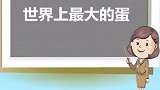 世界上最大的蛋抵得上7个鸵鸟蛋，最高拍卖5万英镑