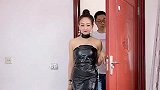一开始还以为老婆穿的是高级礼服，回到家后，不当设计师可惜了！