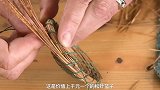 揭秘松针篮编织过程，先把松针煮制10分钟，再编织成型
