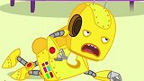 哪一个是机器人的心脏？小狼沃夫拯救机器人，儿童卡通动画视频
