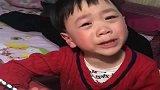 跟姥爷在一起写作业，哭了快半个小时“我是笨蛋，你们是好的”