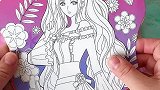 叶罗丽团扇，水彩涂色，女孩子最喜欢了