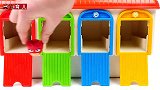 趣味小故事，儿童玩具彩色车库大变身