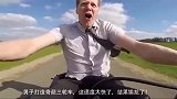 男子打造奇葩三轮车，这速度太快了，结果尴尬了！