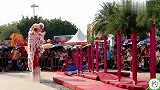 这才是真正的醒狮釆青，清远两小伙高桩上绝活不断，帅呆了