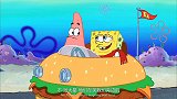海绵宝宝和派大星为了证明自己不是小孩，把汉堡车送给海盗！