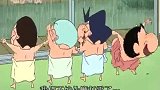 蜡笔小新：小新爬出了被子，对着外面的大雨大声呼喊！