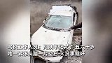 阿姨驾校练科目二直接穿墙而出，事故现场狼藉！驾校：教练的问题