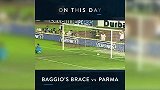 2000年今天巴乔VS帕尔马双响 任意球世界波+凌空斩