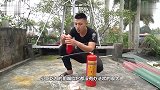 不用气筒吹气球，而是用灭火器吹气球，小哥这脑洞有点大