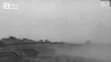 二战虎王坦克珍贵录像，这样的阵势，可以把山炸平