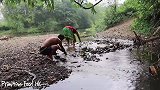 荒野求生夫妇野外烤鱼，鱼味飘香四溢，看着流口水呀！