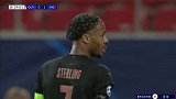 第39分钟曼城球员斯特林黄牌