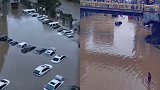 贵州六盘水突遭暴雨袭击：多地内涝积水没腰，汽车变船水中泡
