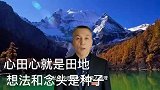心田心就是田地，想法和念头就是种子，这是人生的根本道理！
