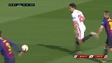 巴内加精准长传送世界级直塞 巴萨防线风声鹤唳