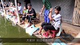 男子水库钓到大鱼，大鱼一使劲差点把人拉下水，场面热血沸腾！