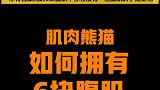 肌肉熊猫：如何拥有6块腹肌谈谈腹肌常见的误区