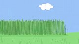 启蒙教育 3D动画足球掉在了草堆里，猪爷爷开来割草机帮忙除草