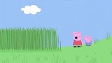启蒙教育 3D动画足球掉在了草堆里，猪爷爷开来割草机帮忙除草