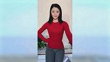 让人羡慕的微胖女神，即使是简单的休闲装也能展现魅力