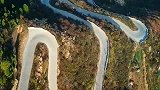 航拍香山盘山公路风景秀丽无限美记录祖国大好河山！