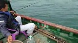 广东湛江海钓第2天，出到海南海域钓鱼，看看有什么鱼？