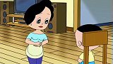 大头儿子使出亲亲招式，让多妮躲过围裙妈妈的“鹰眼”