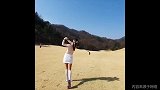 韩国身材完美的高尔夫姐姐！大长腿配上支付长袜简直绝了