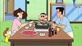 蜡笔小新：笨蛋夫妻真会玩，不仅来蹭吃的，还要借走房子