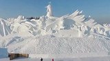美呆了！哈尔滨巨型雪塑中国神鸟 游客千里打卡