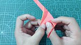 一张纸折个平衡鸟玩具，够我玩一天的了，手工折纸视频