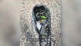 人行道现黑色深坑,疑遭雷击形状酷似人脚,路人:坑里已琉璃化了