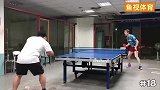 这个老外打乒乓球也不简单啊！